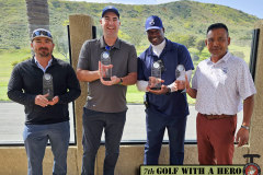 2nd Place Team (L to R) - Sgt Timothy Miller, USMC, Tim Anderson, Thomas Jones, Alex Vallete