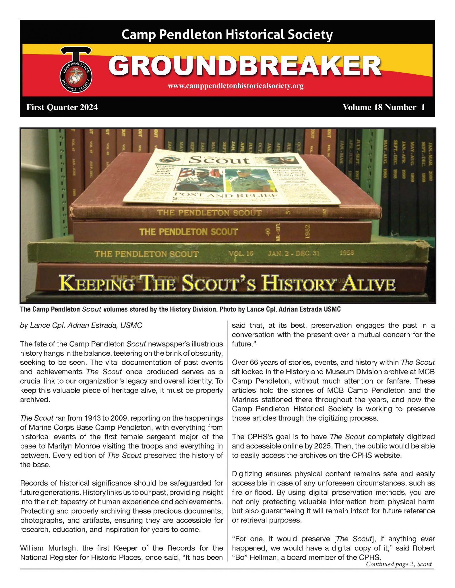 Camp Pendleton Historical Society …preserving a rich and colorful history